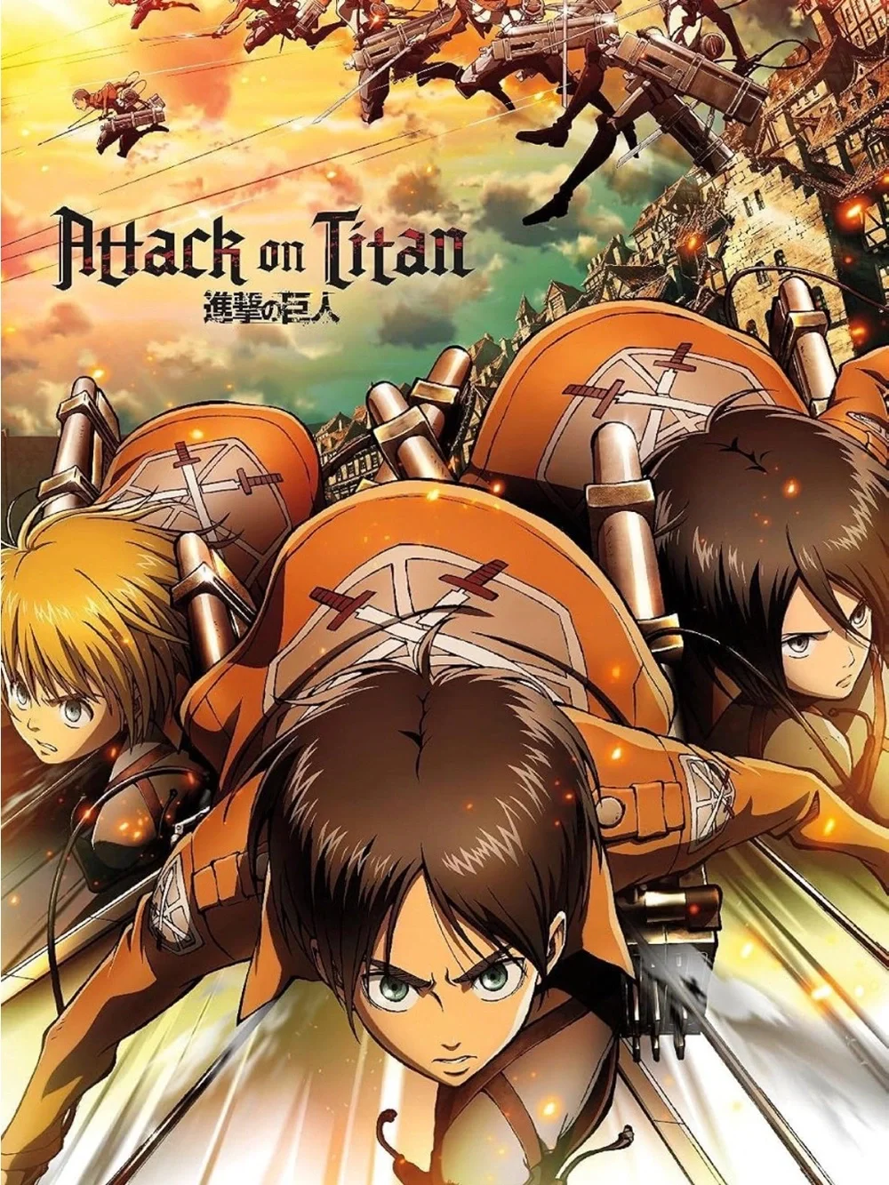 Funimation Attack on Titan - Attack Wall Poster 22.375
